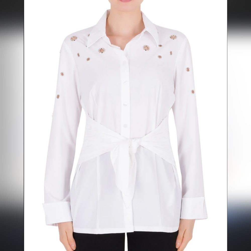 Joseph Ribkoff S14 Elegant Top Tie Front Or Back